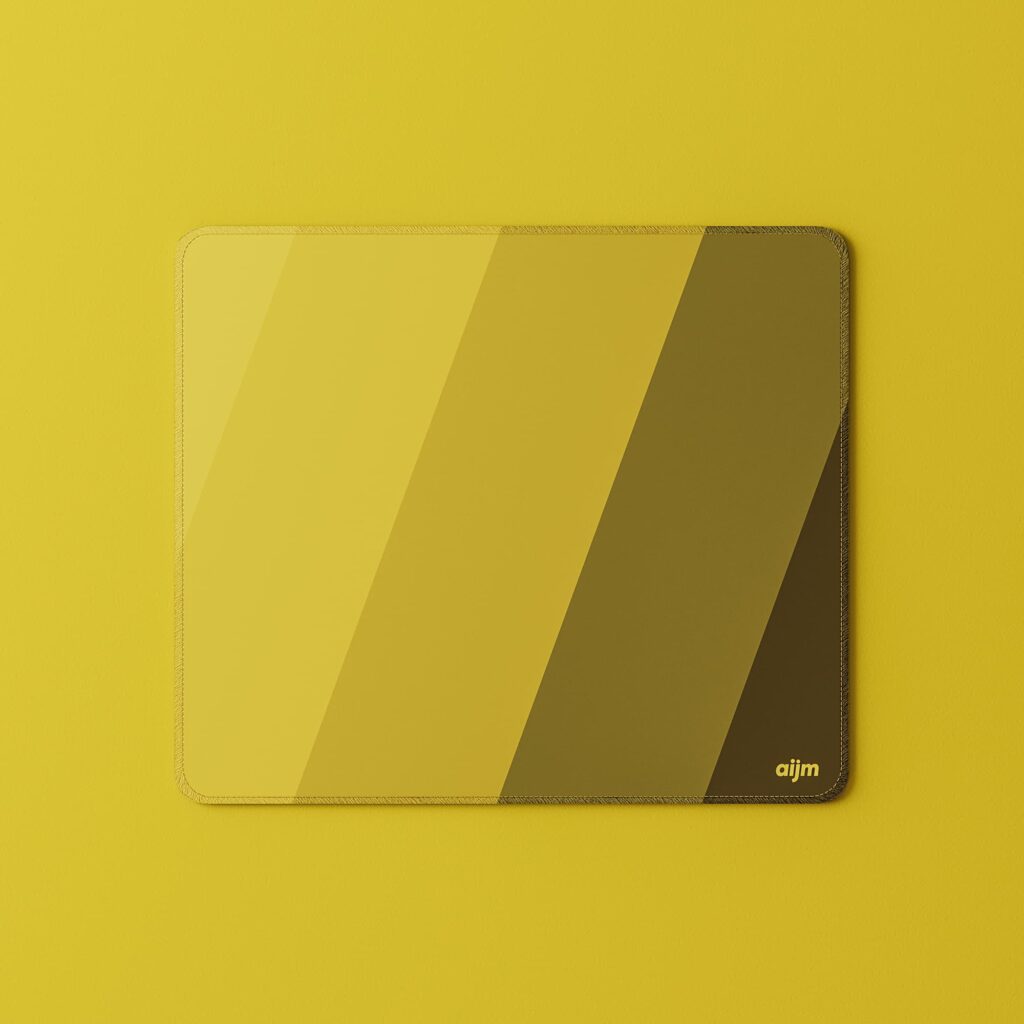 Solros musmatta (Gul) 36x30cm - Svensk design & maximal precision.